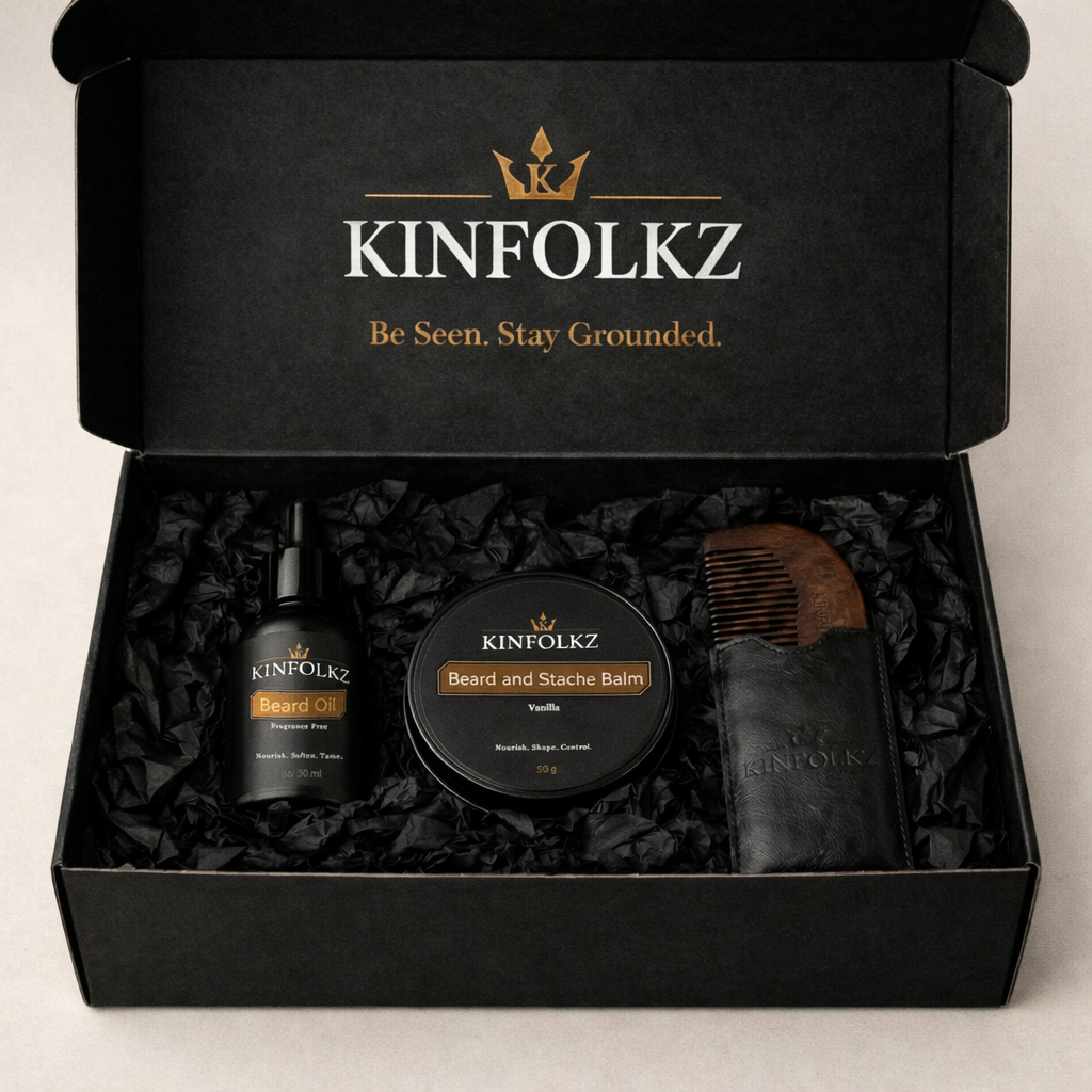 KINFOLKZ Beard Ensemble |The Daily Grooming System