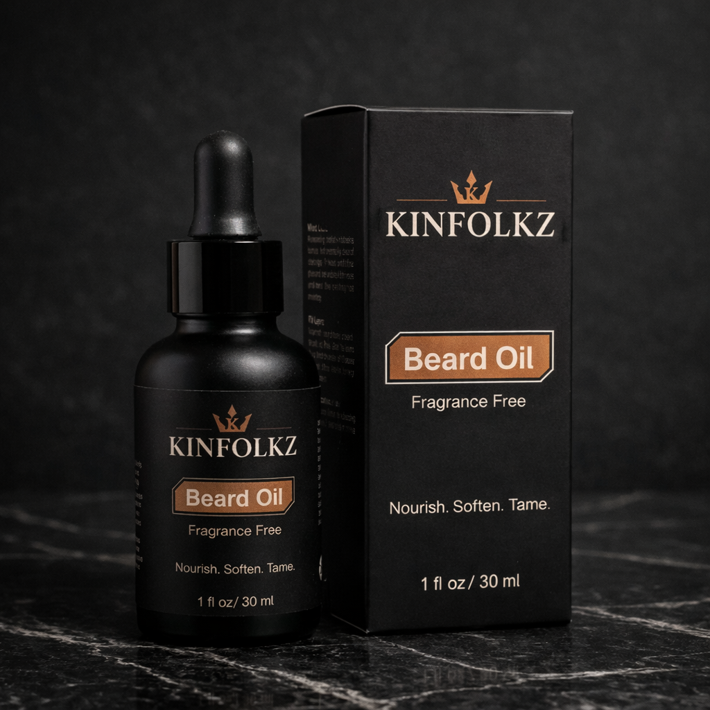 KINFOLKZ Beard Oil – Fragrance-Free