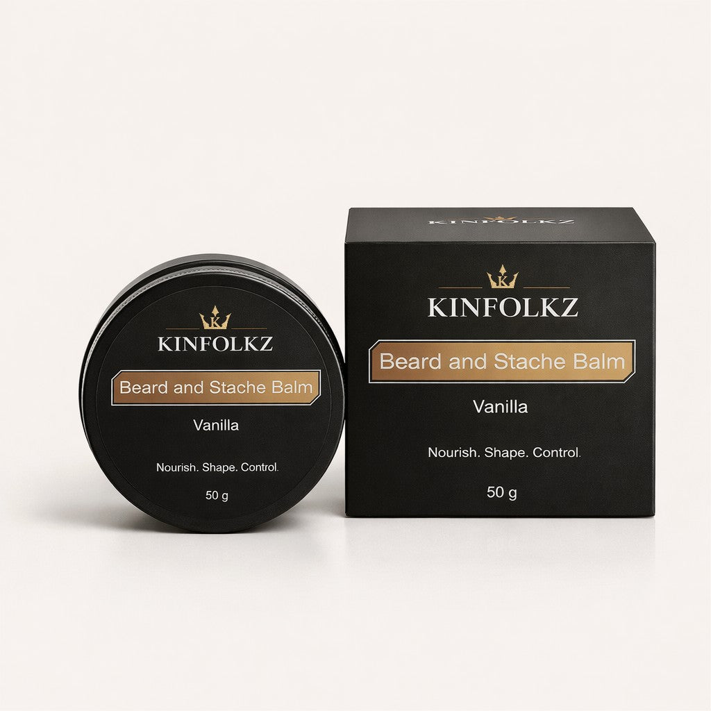 KINFOLKZ Beard and Stache Balm - Vanilla
