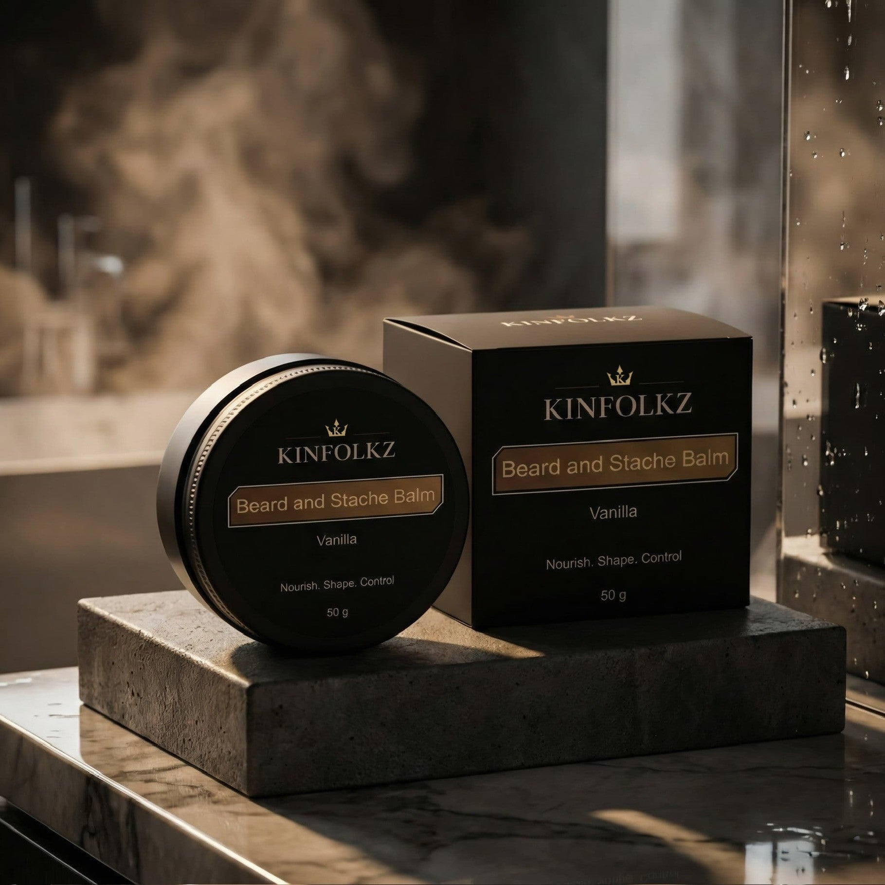 KINFOLKZ Beard and Stache Balm - Vanilla