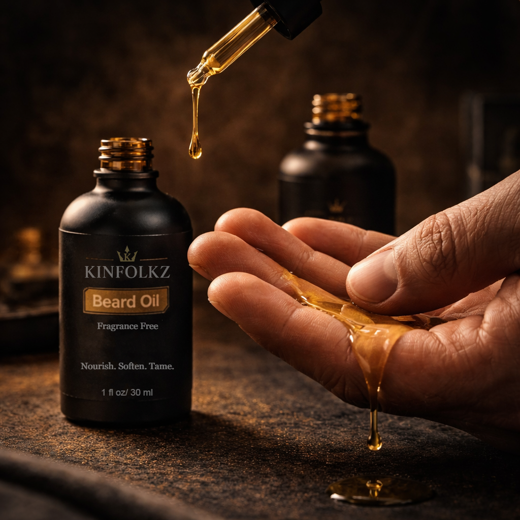 KINFOLKZ Beard Oil – Fragrance-Free