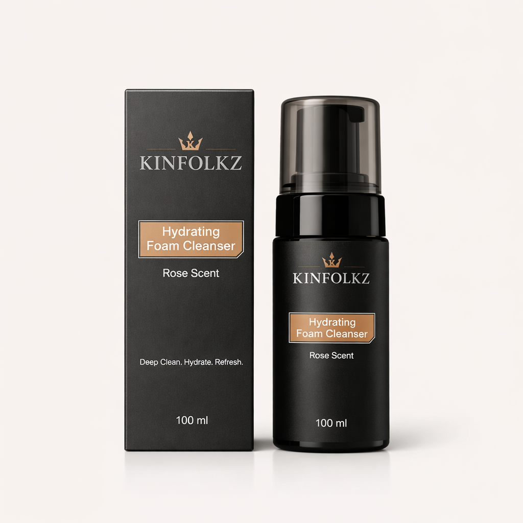 KINFOLKZ Hydrating Foam Cleanser – Rose Scent