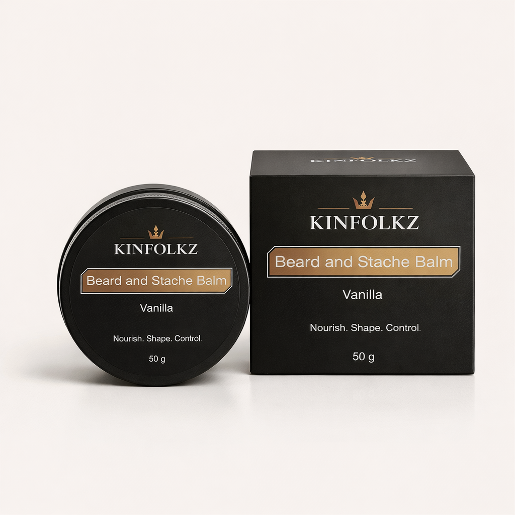 KINFOLKZ Beard and Stache Balm - Vanilla
